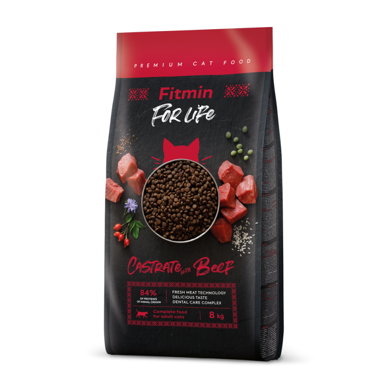 Fitmin cat For life Castrate with Beef 8 kg