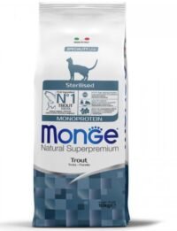 Monoprotein Sterilized Cat Trout complete dry food for sterilized and neutered cats, trout 1 kg