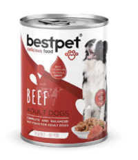 Bestpet Beef Chunky Meat and Gravy Dog Canned Food 400 g
