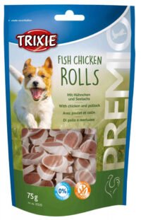 Trixie Fish Chicken Rolls Dog Treats 120 g