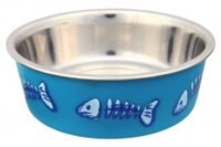 Trixie Metal Bowl with Fish Design 12 cm