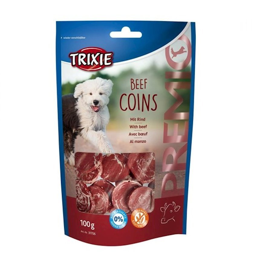 Trixie Beef Coins Dog Treats 100 g