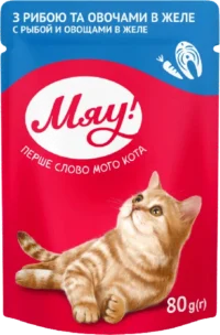 Мяу Fish with vegetables 80 g