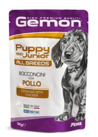 Gemon Pouch Puppy Junior Chicken 100 g