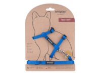 Cat harness-leash Twist M blue
