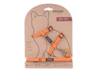 Cat harness-leash Twist S orange