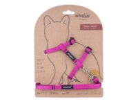 Cat harness-leash Twist M pink