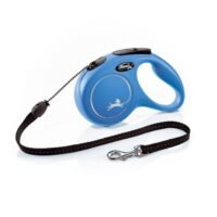 Flexi Blue retractable leash Cord M, 5m, for dogs up to 20 kg