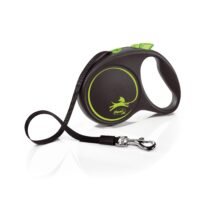 Flexi Black retractable leash Tape L 5 m 50 kg