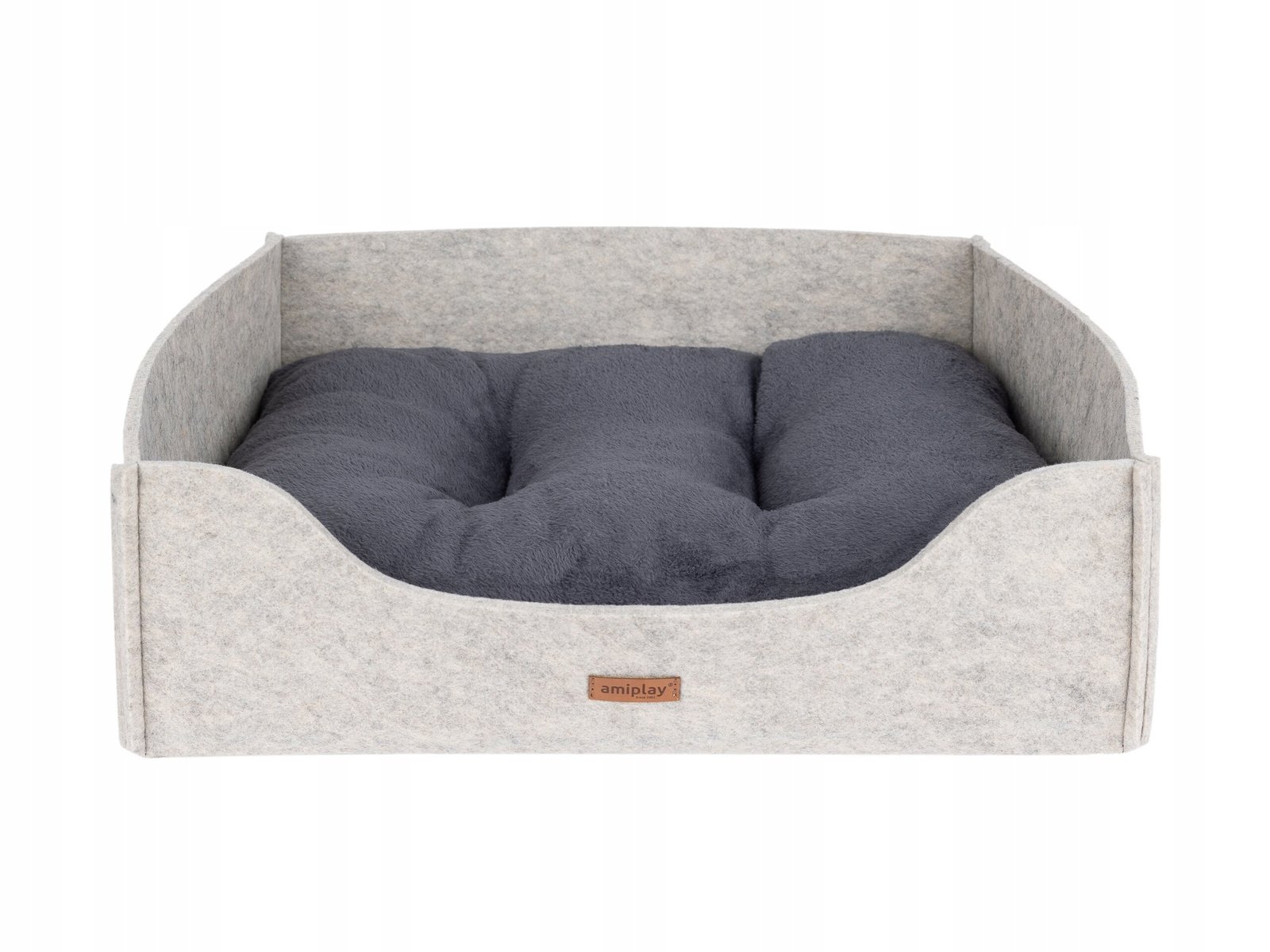 Amiplay Hyge L Dog Bed Gray