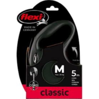 Flexi Classic Cord Black M 5m max.20kg