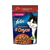 Purina Felix Sensations: Pomidor Sousunda Mal Əti (75 qr)