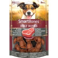 SmartBones Sığır Etli Mini Ödül Kemiği (8'li, 128 gr)