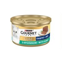 Purina Gourmet Gold Yetkin Pişiklər üçün Dovşan Əti ilə Paştet (Pâté), 85 q