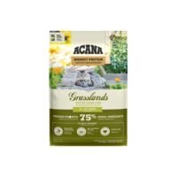 ACANA Highest Protein Grasslands — Ördək, Toyuq və Yumurtalı Tahılsız Pişik Maması (Bütün Yaş Mərhələləri Üçün) 340gr