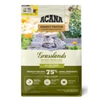 ACANA Grasslands — Ördək, Toyuq və Yumurtalı Taxılsız Pişik Yemi (1.8 kq)