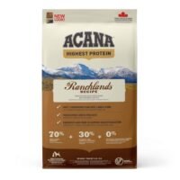 ACANA Ranchlands Recipe — Mal, Qoyun, Donuz Əti və Balıq Tərkibli Taxılsız İt Yemi (2kg)