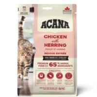 ACANA Indoor Entrée — Evdə Yaşayan və Kastrasiya Olunmuş Pişiklər Üçün Toyuq və Siyənək Balıqlı Yem (1,8kg)